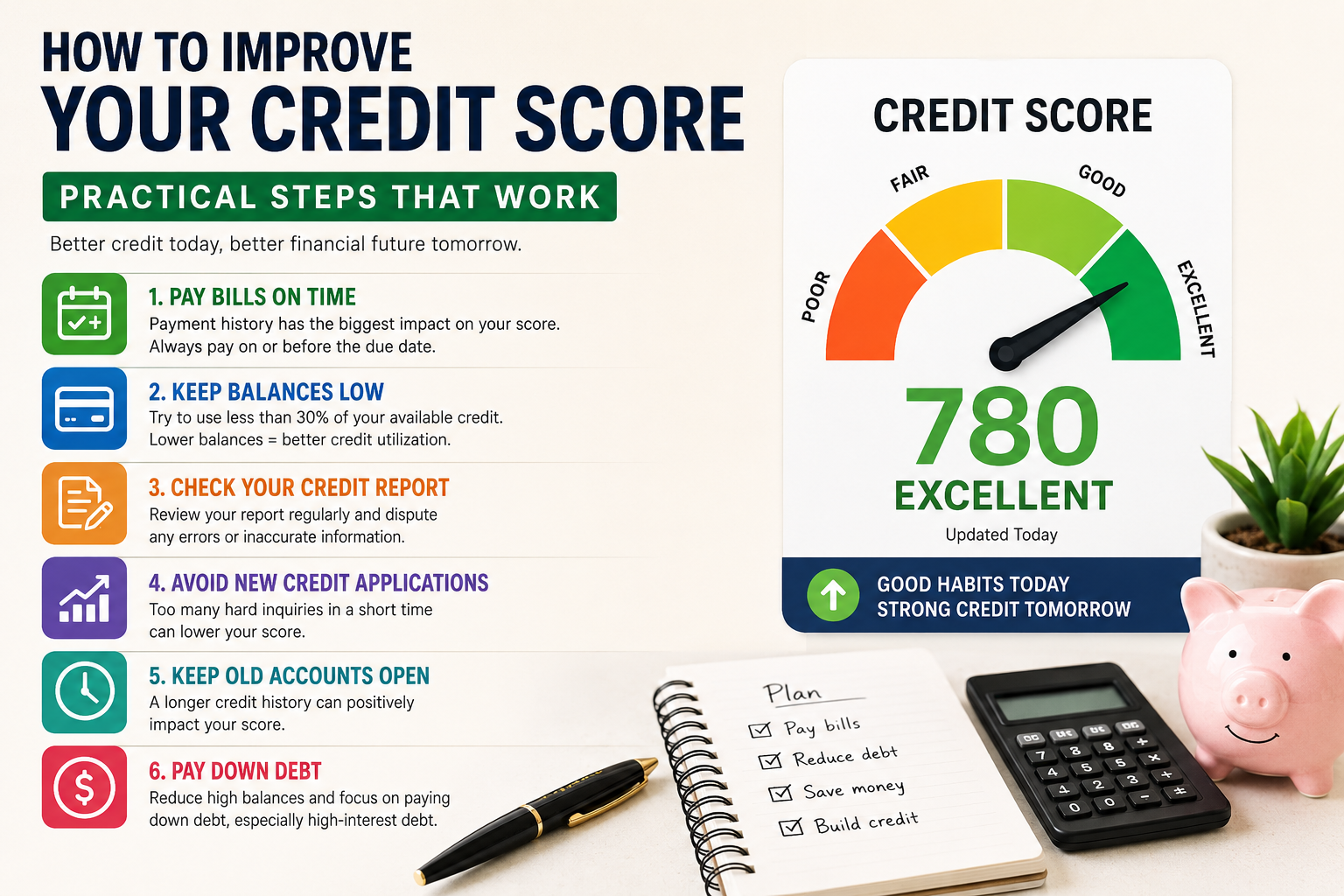 How to Improve Your Credit Score: Practical Steps That Work