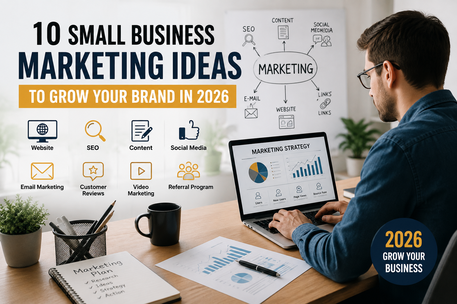 10 Small Business Marketing Ideas to Grow Your Brand in 2026